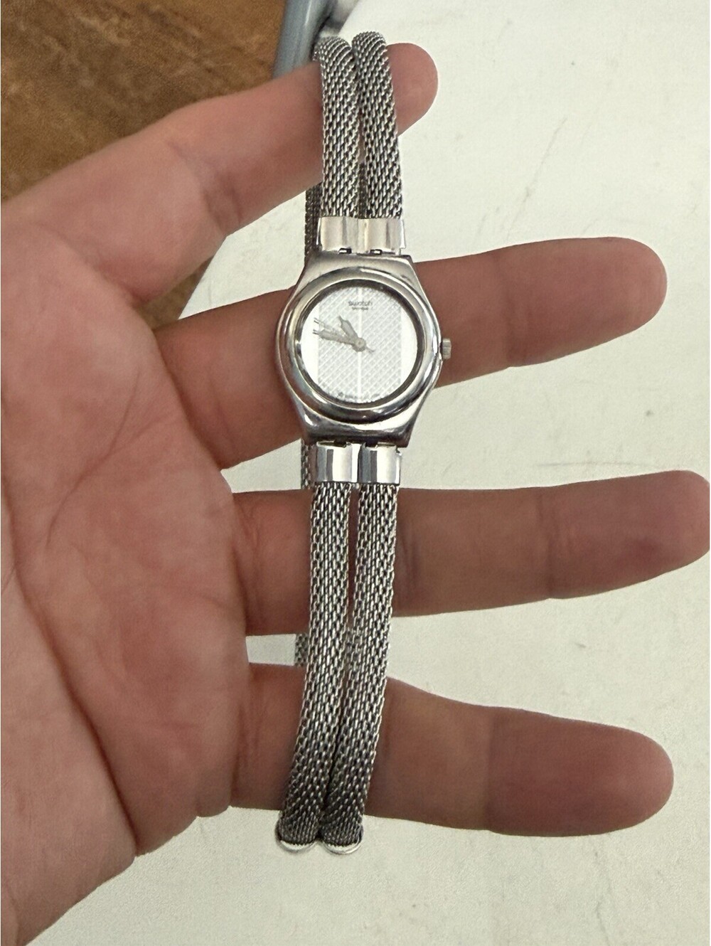 Swatch Quartz Watch Double Belt , Good Condition , Needs Battery